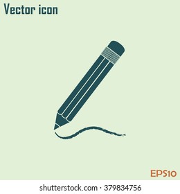 pencil icon , vector illustration