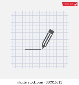 pencil icon , vector illustration