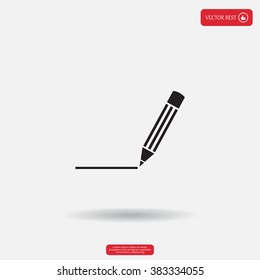 pencil icon , vector illustration
