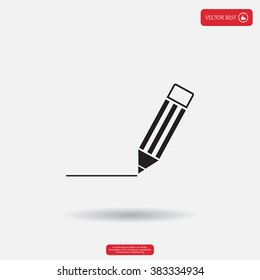 pencil icon , vector illustration