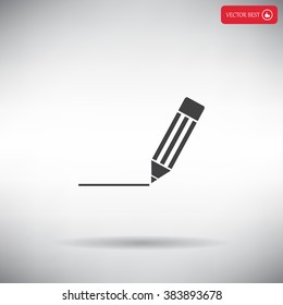 pencil icon , vector illustration