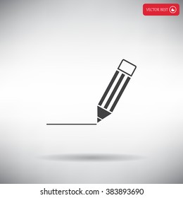 pencil icon , vector illustration