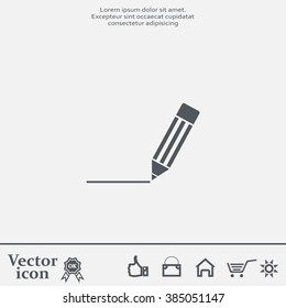 pencil icon , vector illustration