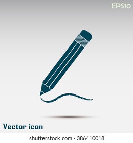 pencil icon , vector illustration