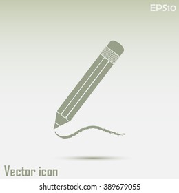 pencil icon , vector illustration