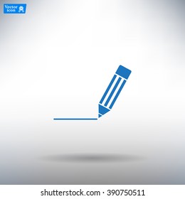 pencil icon , vector illustration