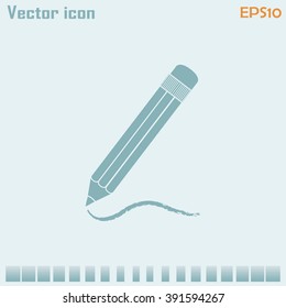 pencil icon , vector illustration