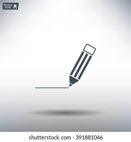 pencil icon , vector illustration