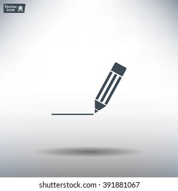pencil icon , vector illustration