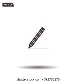 pencil icon , vector illustration