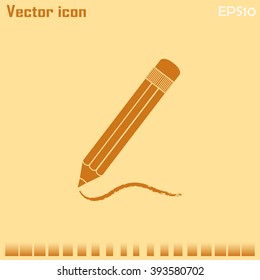 pencil icon , vector illustration