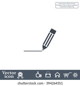 pencil icon , vector illustration