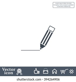 pencil icon , vector illustration