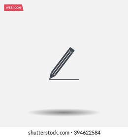 pencil icon, vector illustration