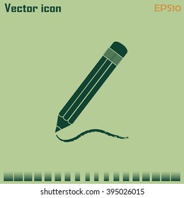 pencil icon , vector illustration