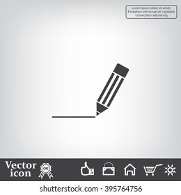 pencil icon , vector illustration