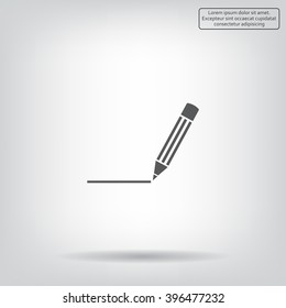 pencil icon , vector illustration