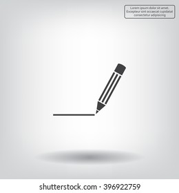 pencil icon , vector illustration