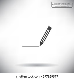 pencil icon , vector illustration