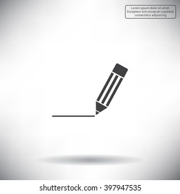 pencil icon , vector illustration