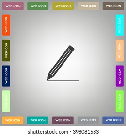 pencil icon , vector illustration