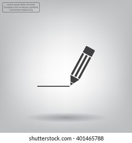 pencil icon , vector illustration