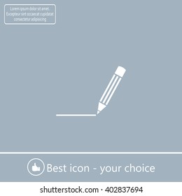 pencil icon , vector illustration