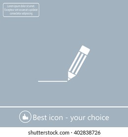 pencil icon , vector illustration
