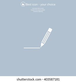pencil icon , vector illustration