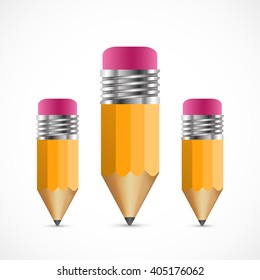 Pencil icon. Vector illustration.