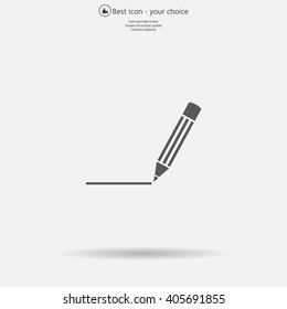pencil icon , vector illustration