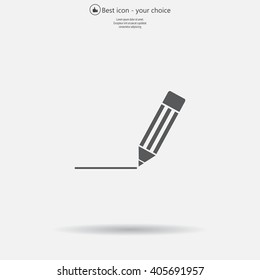 pencil icon , vector illustration