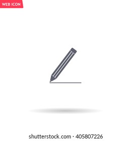 pencil icon, vector illustration