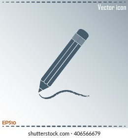 pencil icon , vector illustration