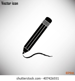 pencil icon , vector illustration