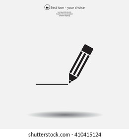 pencil icon , vector illustration