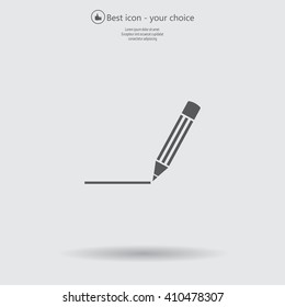 pencil icon , vector illustration