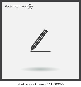 pencil icon , vector illustration