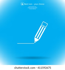 pencil icon , vector illustration