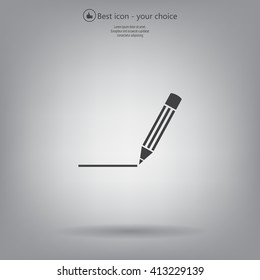 pencil icon , vector illustration