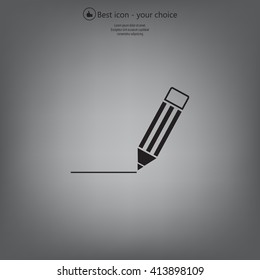 pencil icon , vector illustration