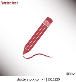 pencil icon , vector illustration
