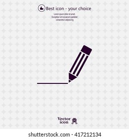 pencil icon , vector illustration