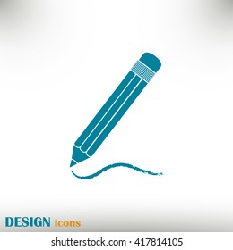 pencil icon , vector illustration