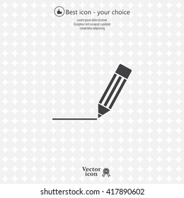 pencil icon , vector illustration