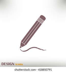 pencil icon , vector illustration