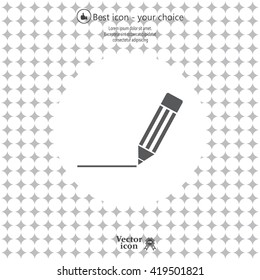 pencil icon , vector illustration