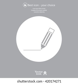 pencil icon , vector illustration