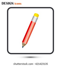 pencil icon , vector illustration
