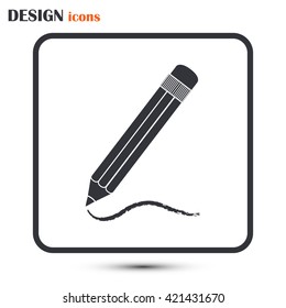 pencil icon , vector illustration